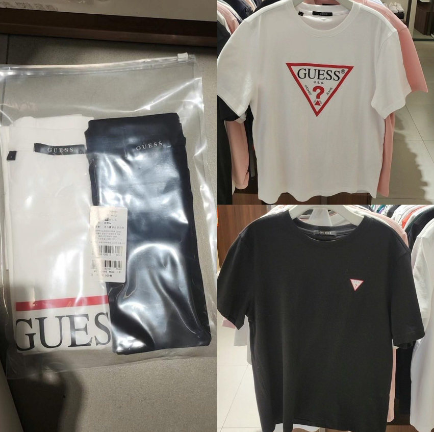 韓國 GUESS 經典LOGO 短T雙入組