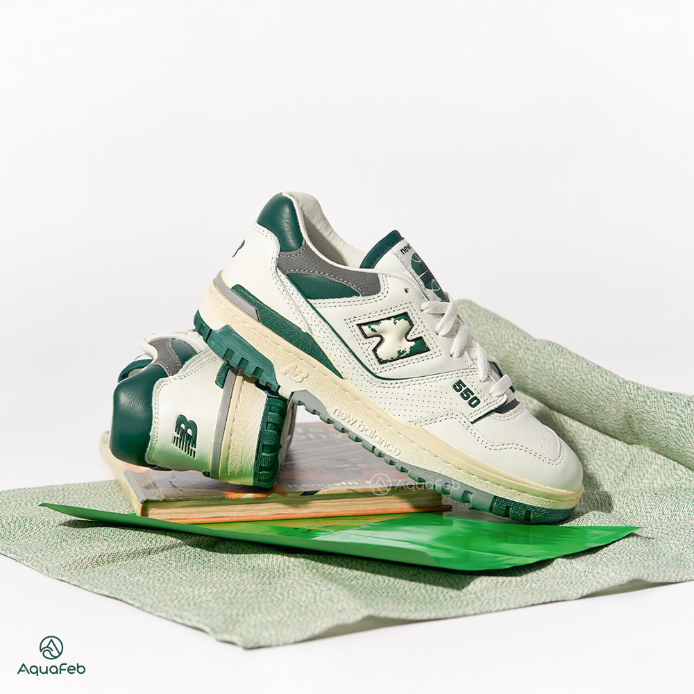 New Balance NB 550 男鞋 女鞋 白綠色 中性 復古 IU同款 板鞋 情侶鞋 休閒鞋 BB550VTG