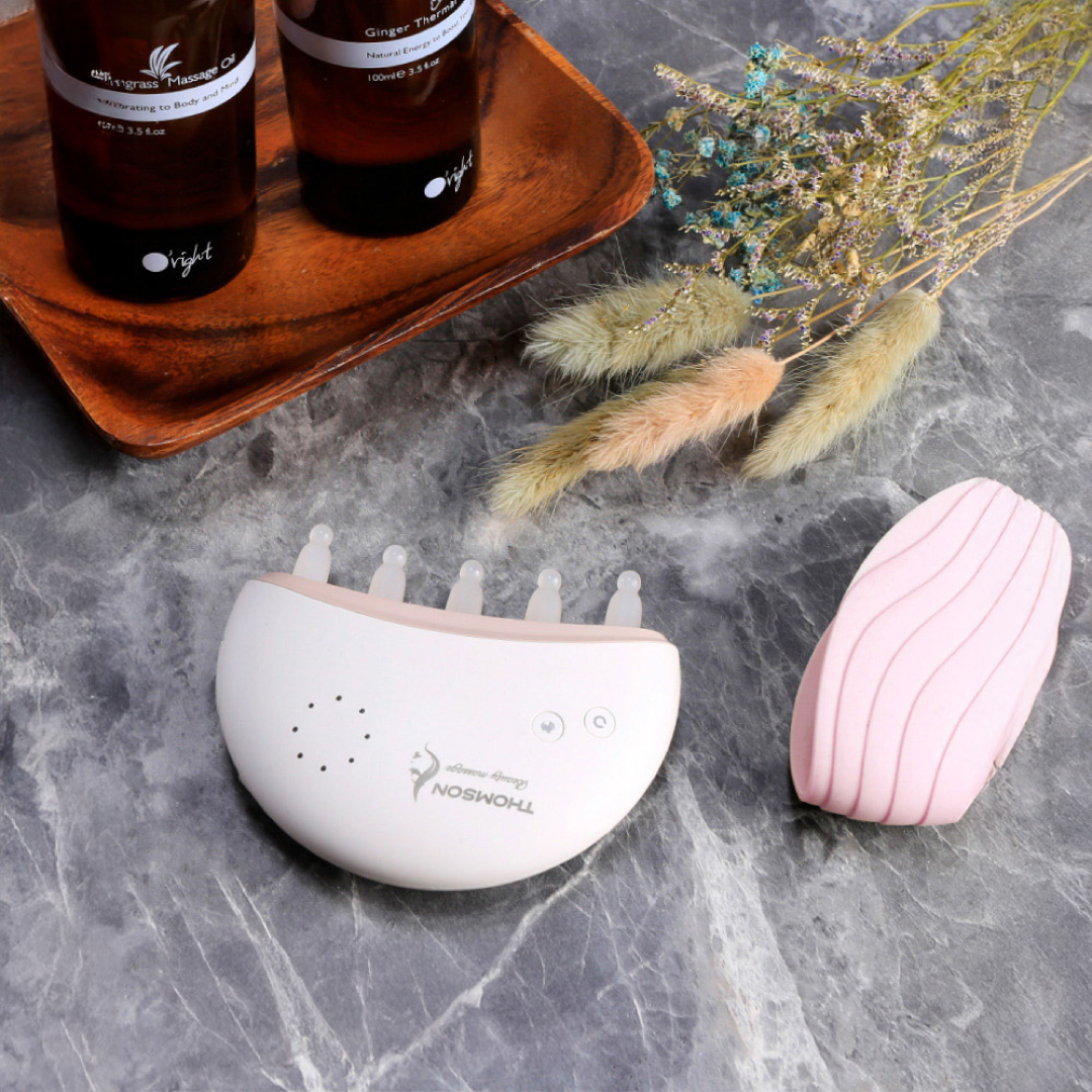 【Widelife】THOMSON 溫感按摩金絲玉梳│TM-BC05DS