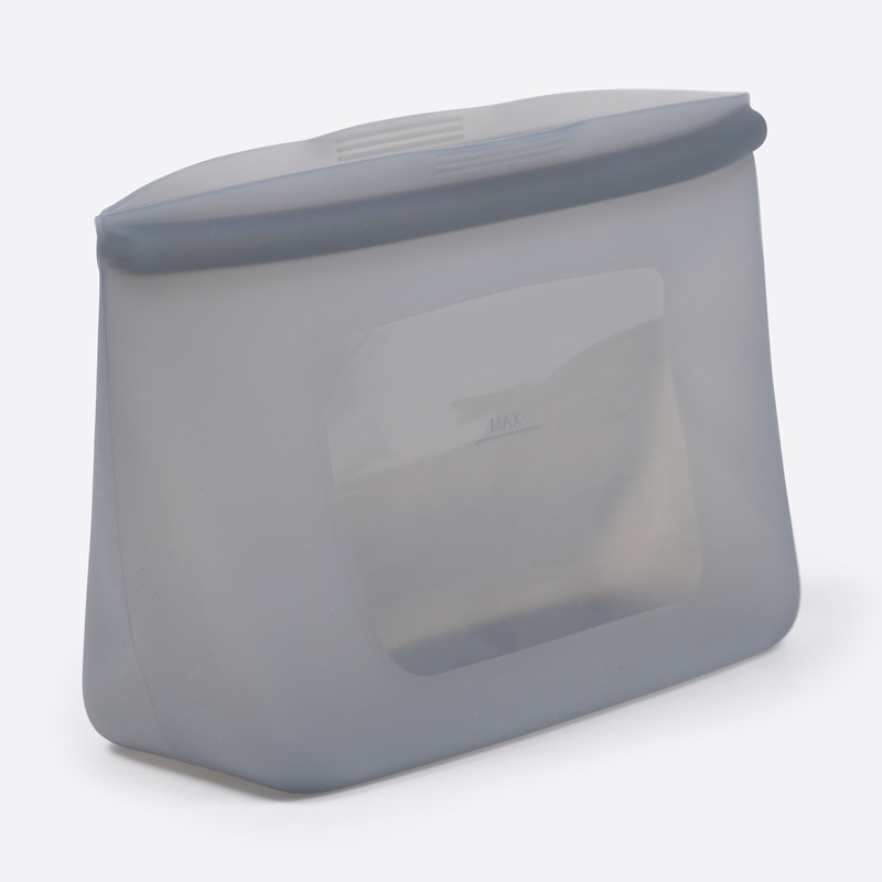 SP 矽膠食品保存夾鏈袋/灰 700ml