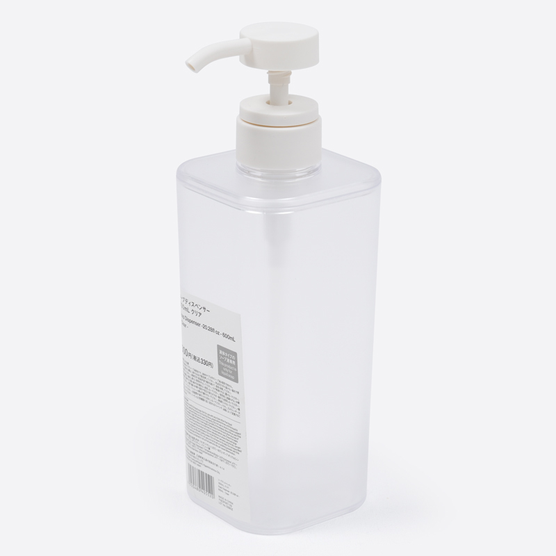 SP 液態皂按壓瓶/透明 600ml