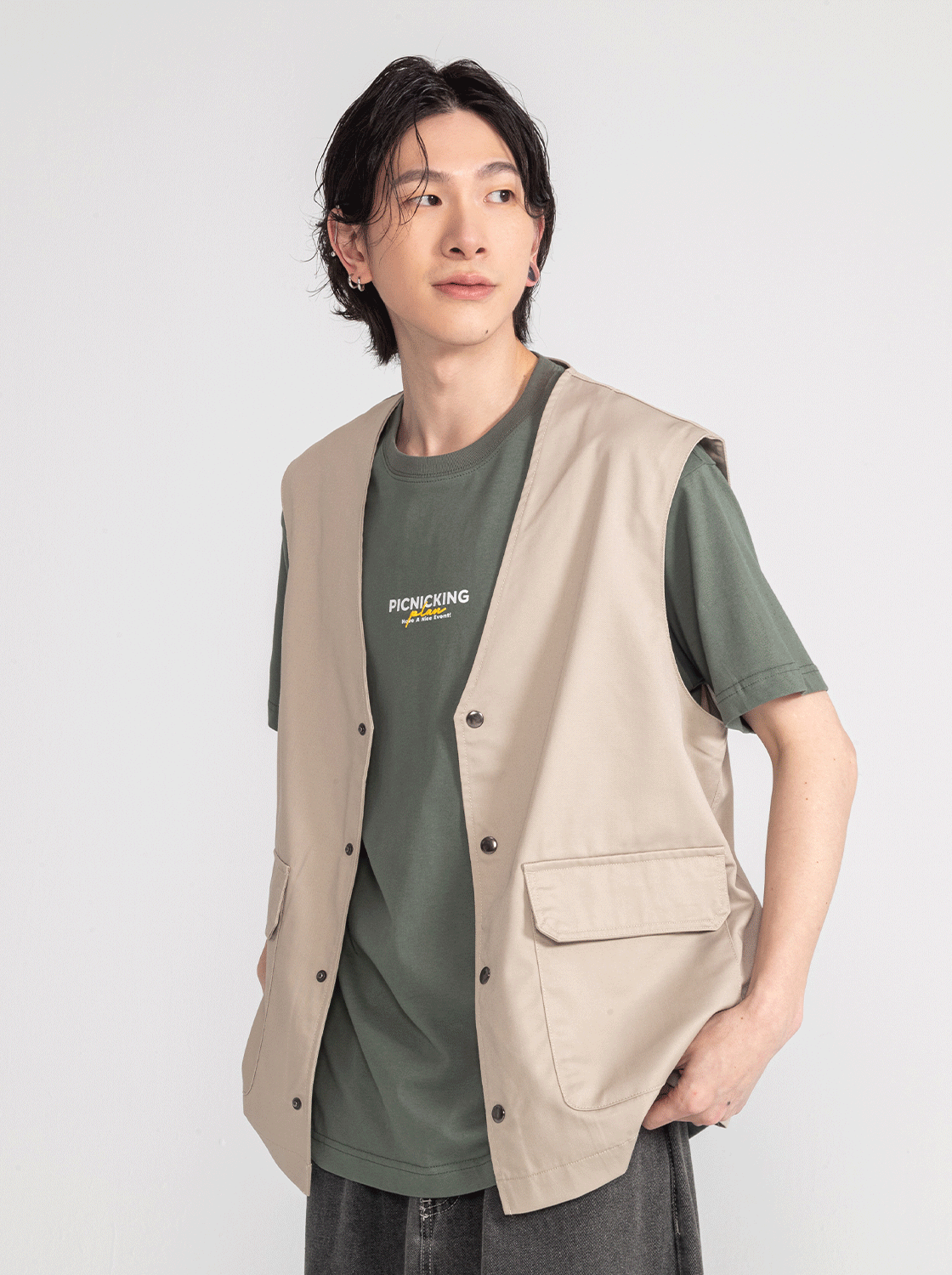 【期間限定】寬鬆外搭背心