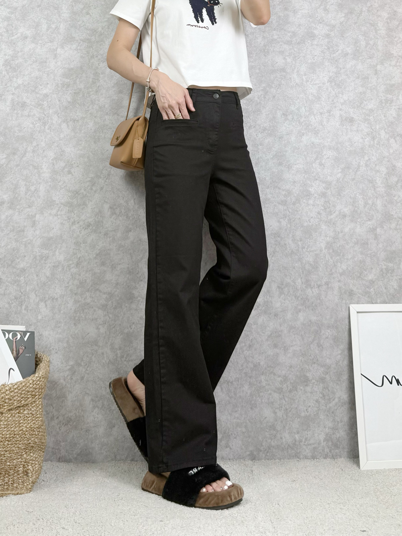 顯瘦必收薄料直筒寬喇叭 ⚡️熱銷搶現貨⚡️