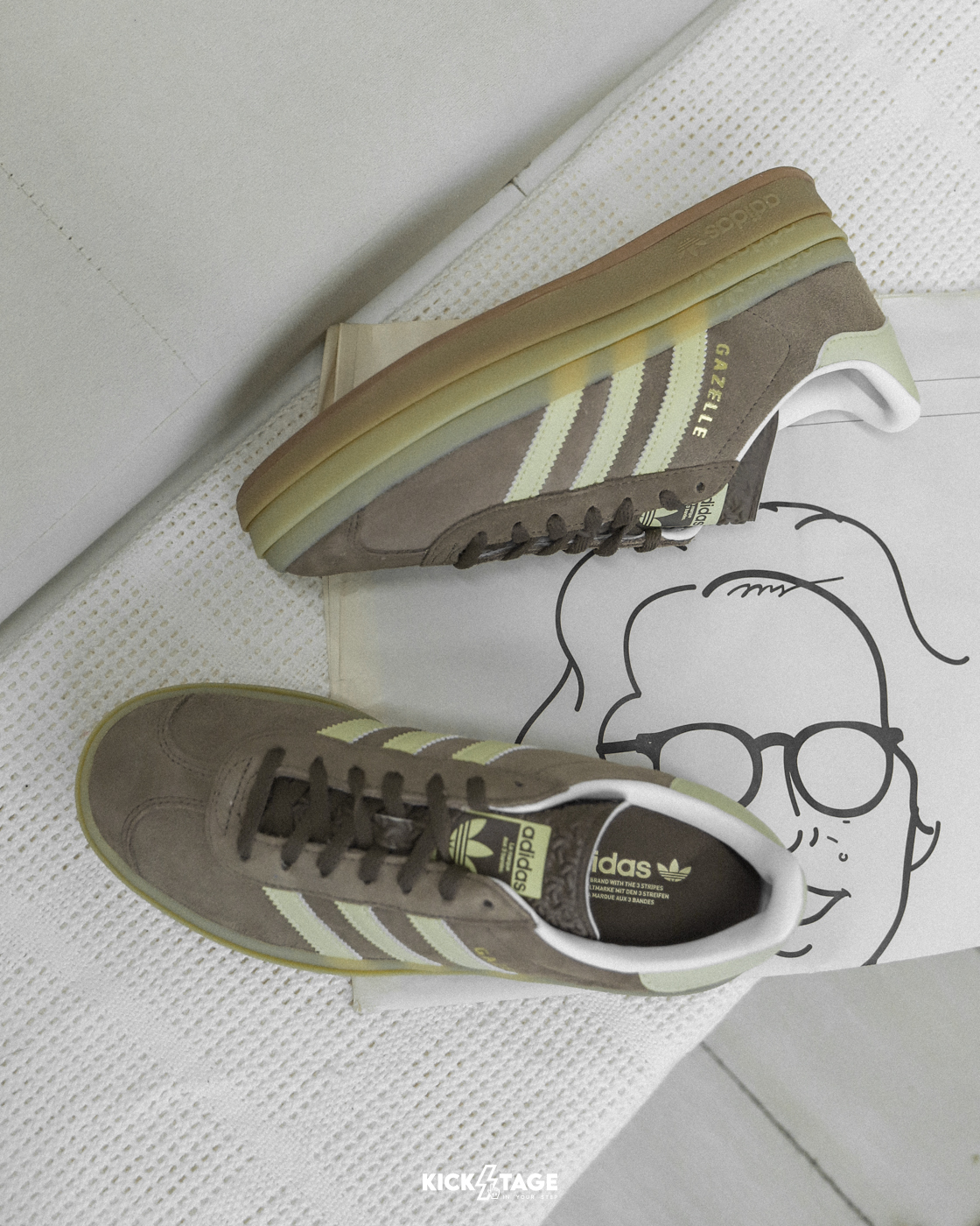 女鞋 ADIDAS GAZELLE BOLD W 咖啡棕 麂皮 厚底 鬆糕鞋 休閒鞋【JI2697】highshoes