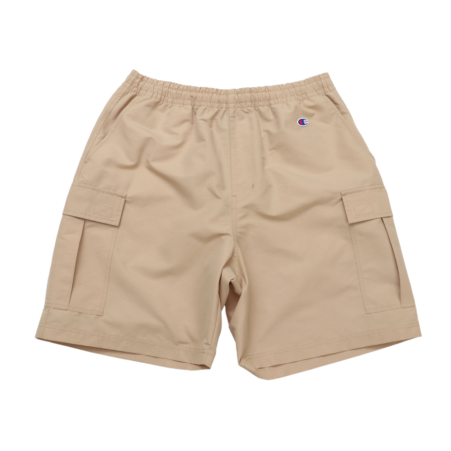 男款- AS多口袋寬版工作短褲-米色（C3-B507-782）