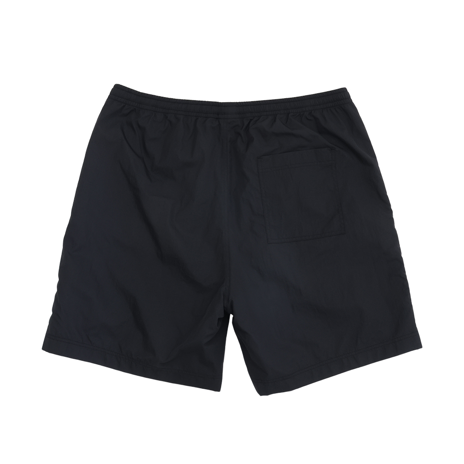 男款-AS輕便小C刺繡尼龍短褲-黑色（C3-B508-090）