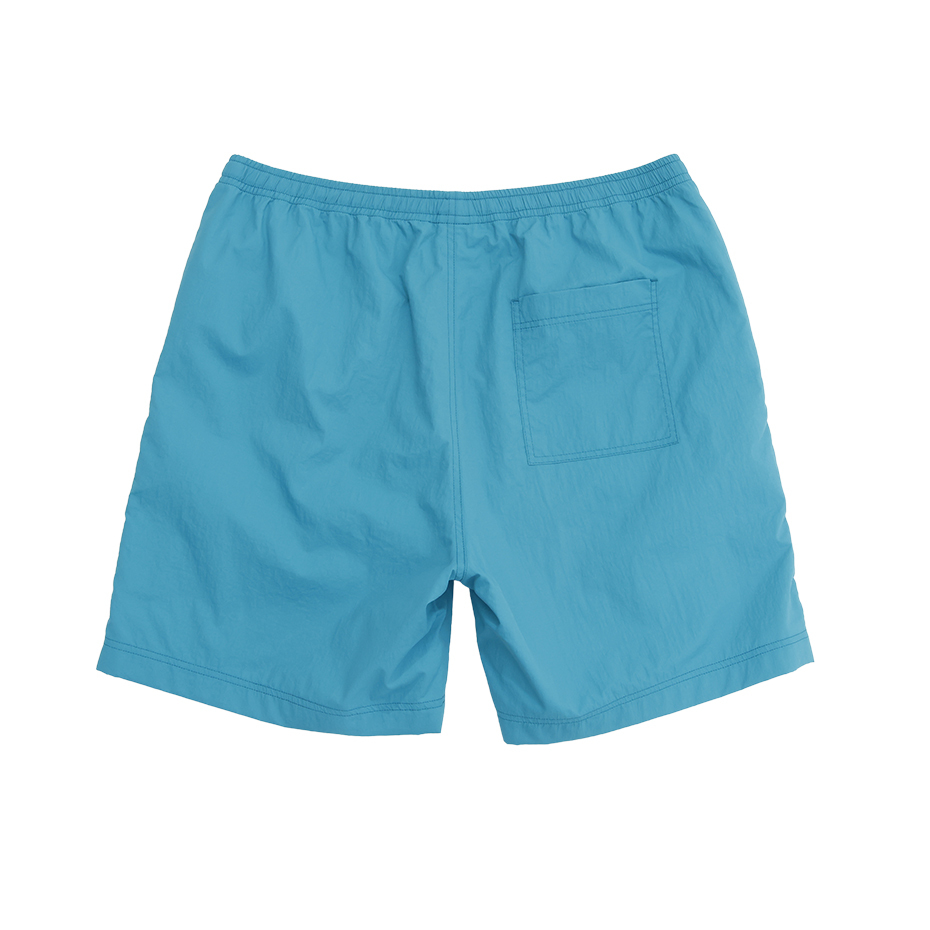 男款-AS輕便刺繡尼龍短褲-青藍（C3-B508-428）