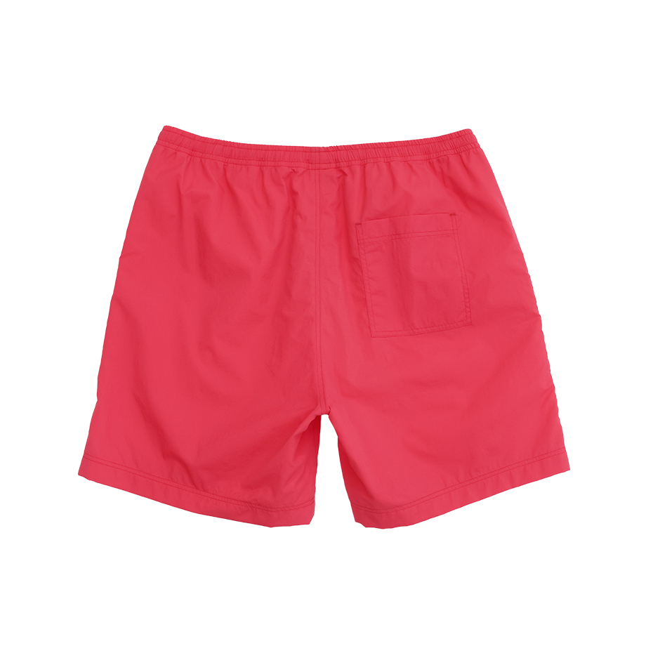 男款-AS輕便刺繡尼龍短褲-深粉紅色（C3-B508-930）