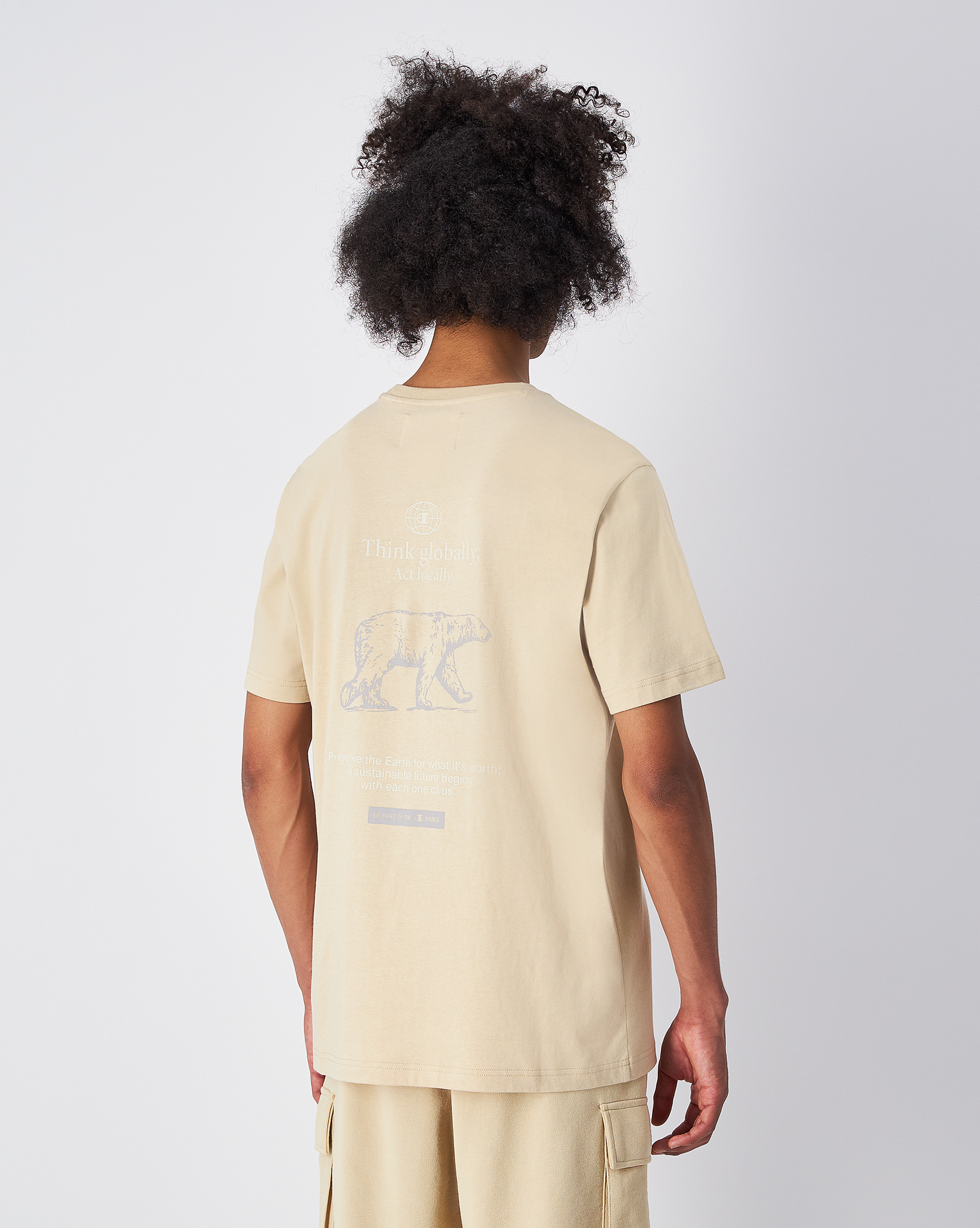 男款-ROCHESTER 印花短袖TEE-米色（220757-MS091）