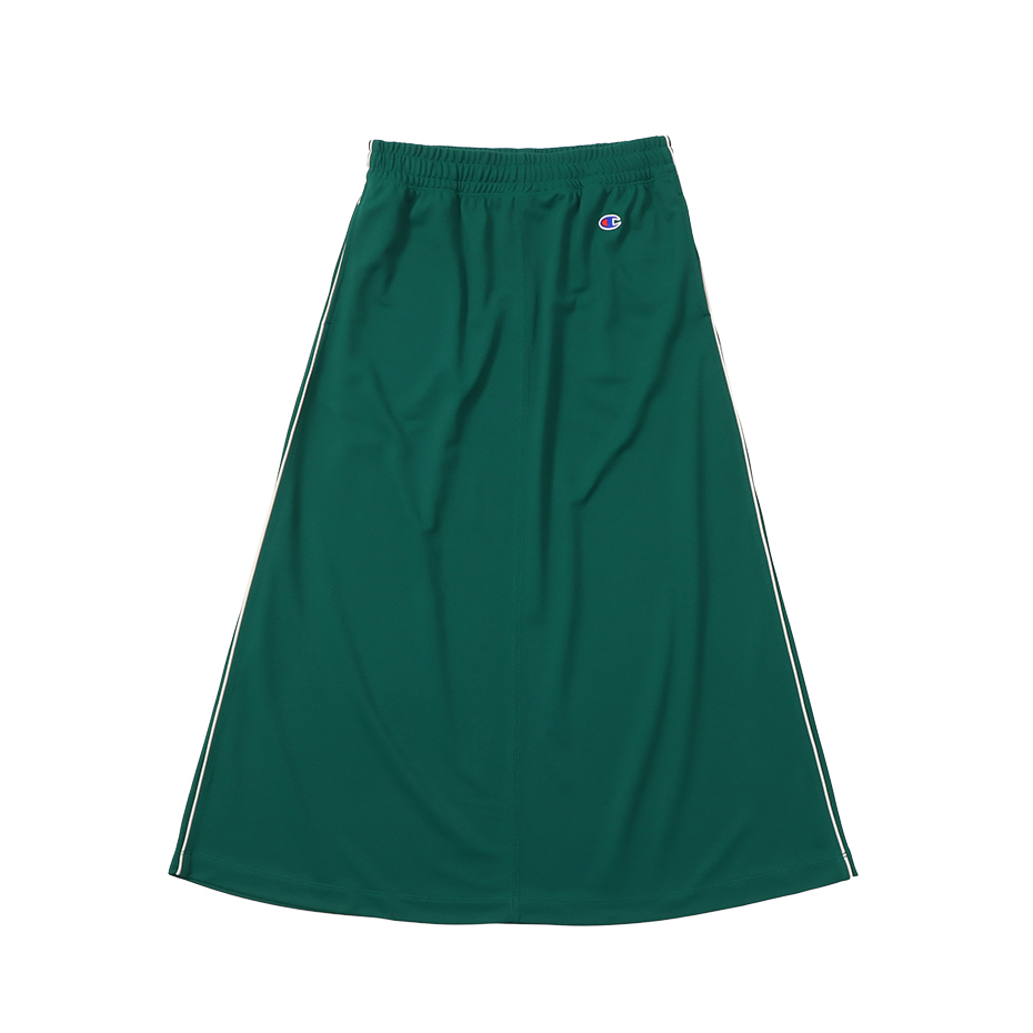 女款 機能 素面 拼接 邊條 長裙(-綠色（CW-B210-570）