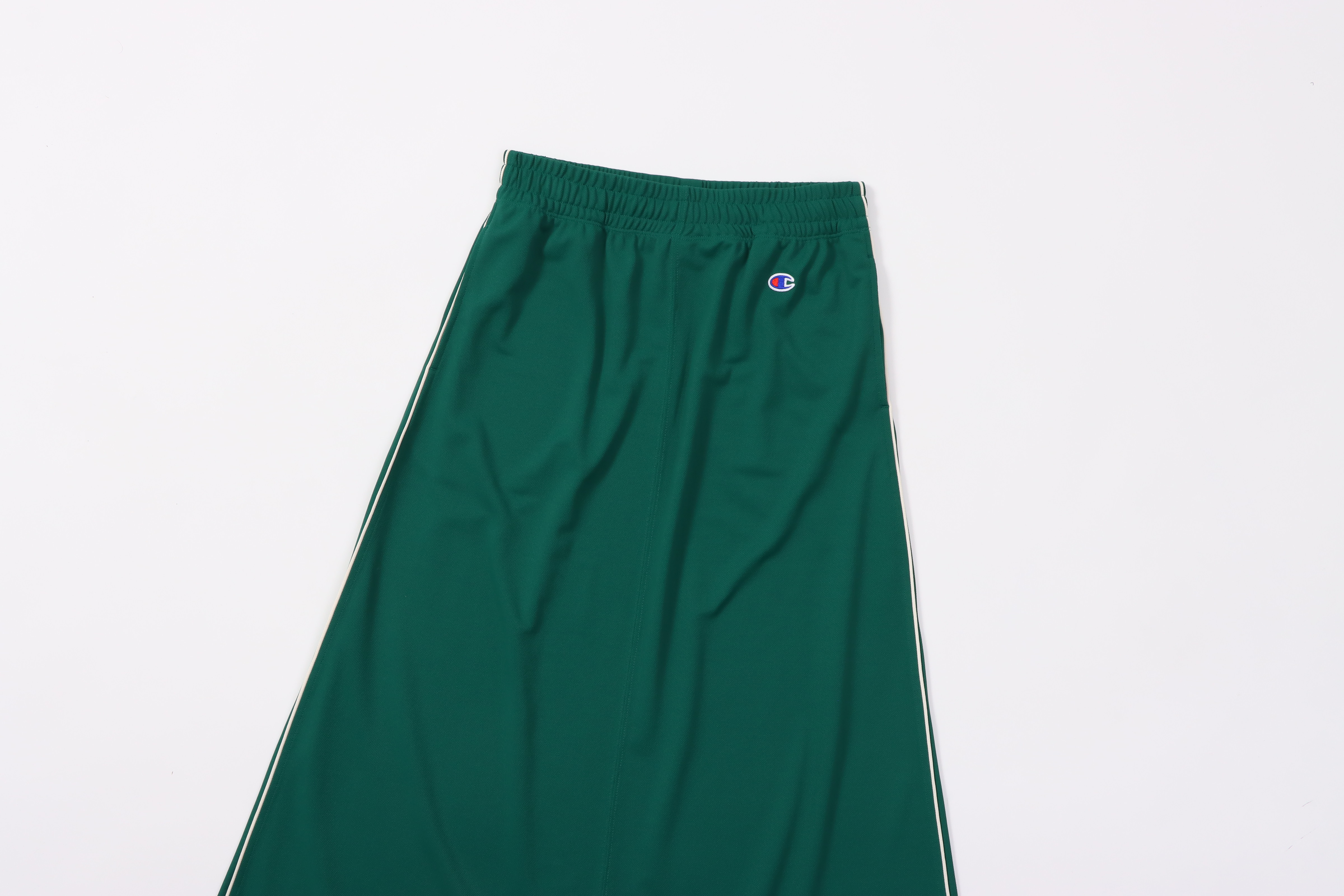 女款 機能 素面 拼接 邊條 長裙(-綠色（CW-B210-570）