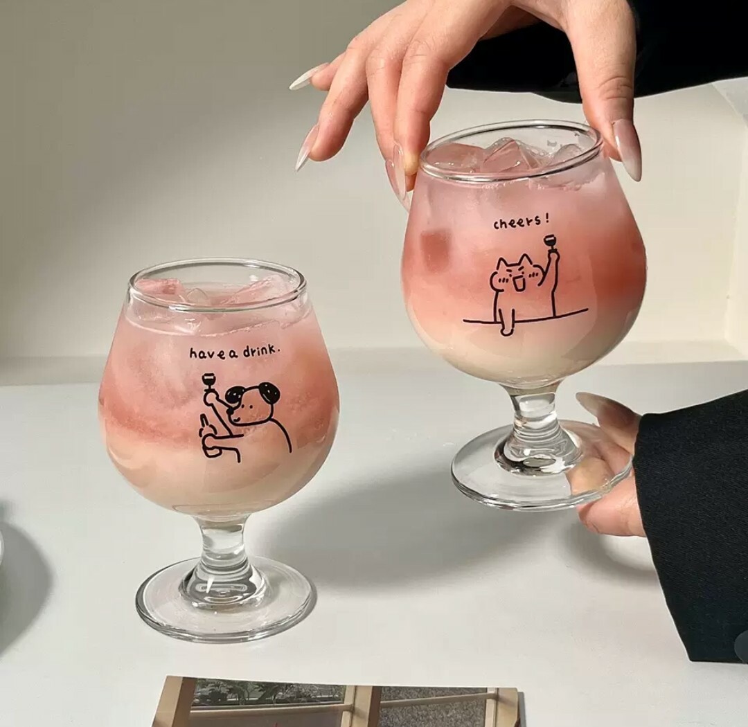 原創風格貓咪高腳杯