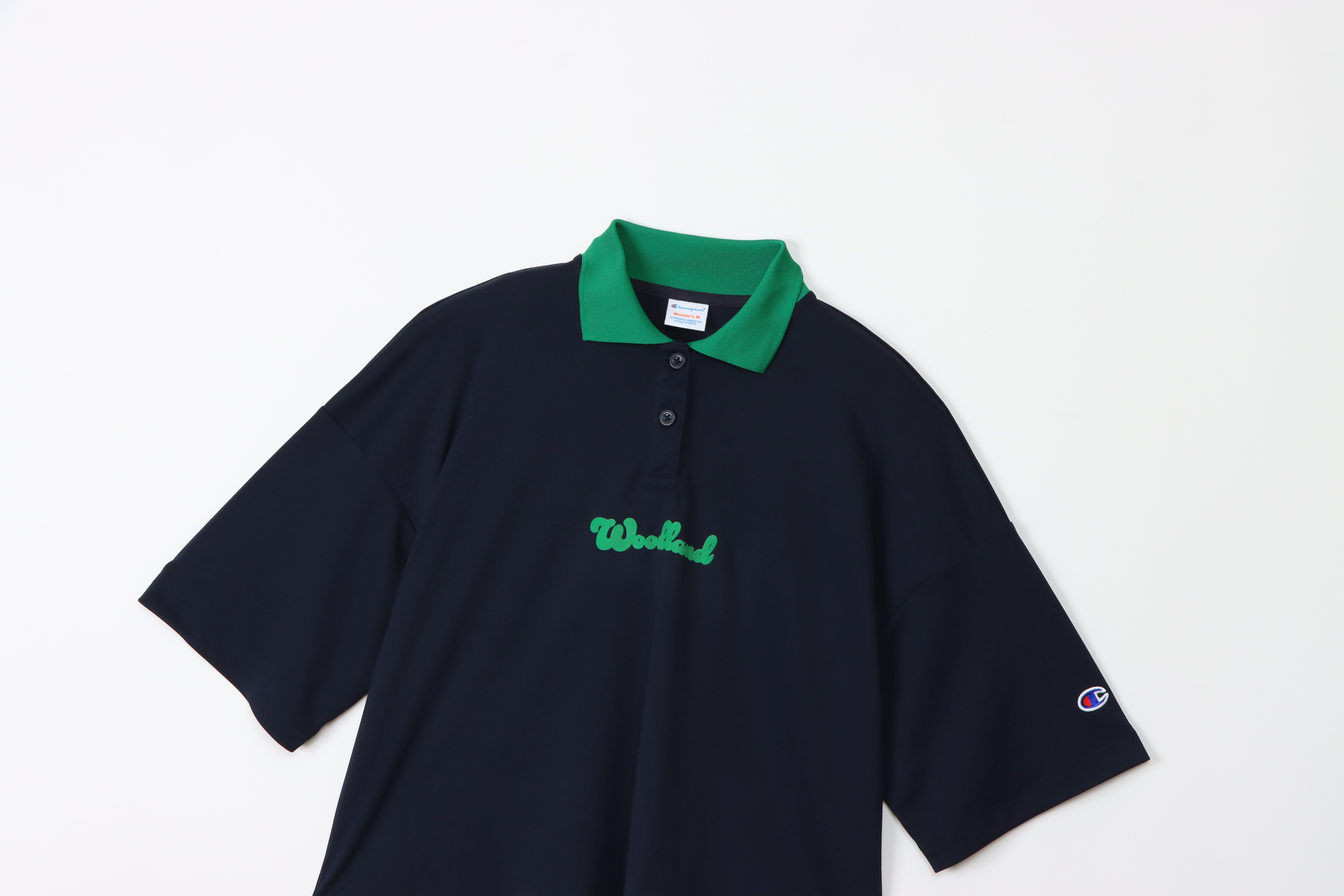 女款- CASUAL機能 植絨 POLO衫-深藍色（CW-B318-386）