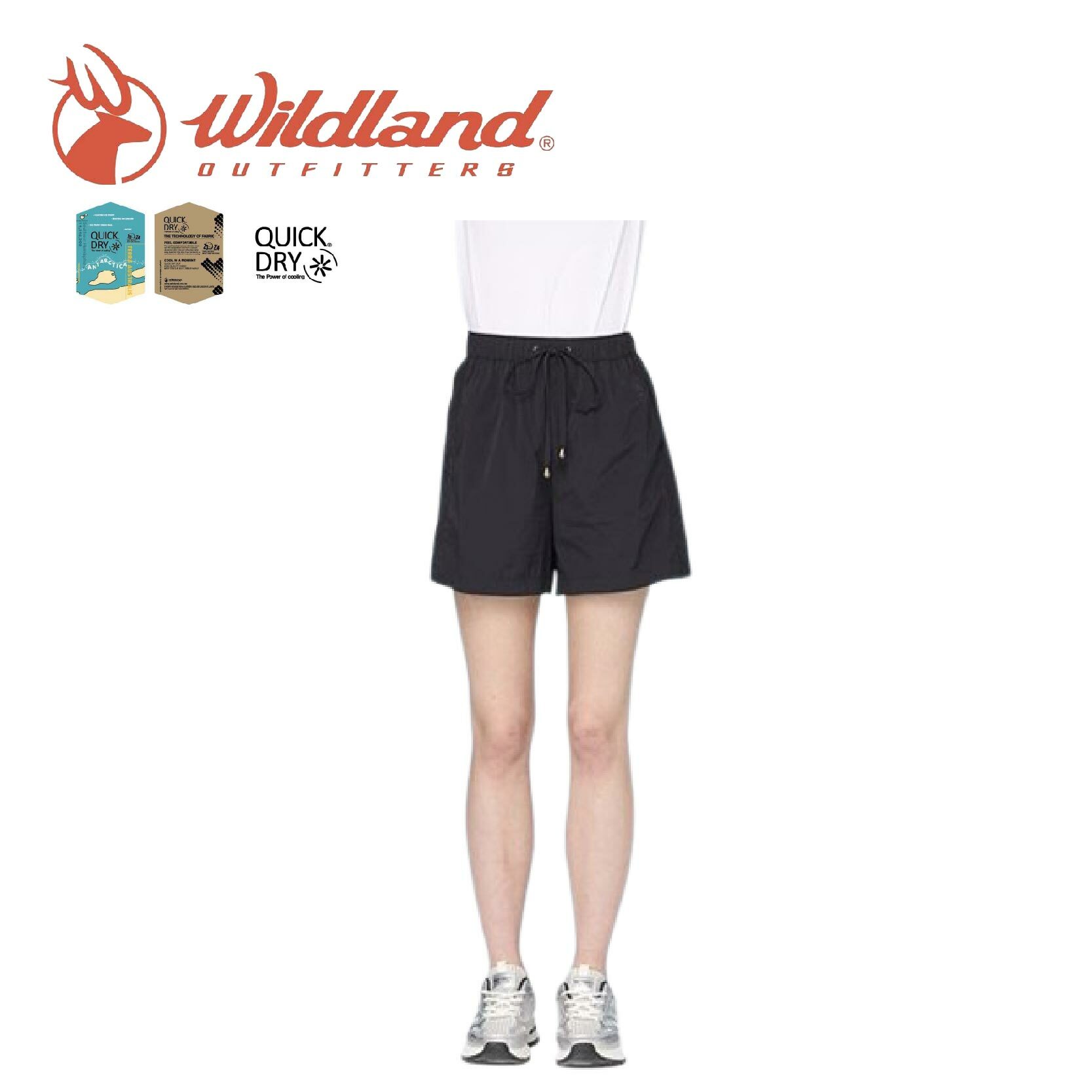Wildland 荒野 女休閒彈性鬆緊A字短褲 休閒/登山/健行 20WB31385