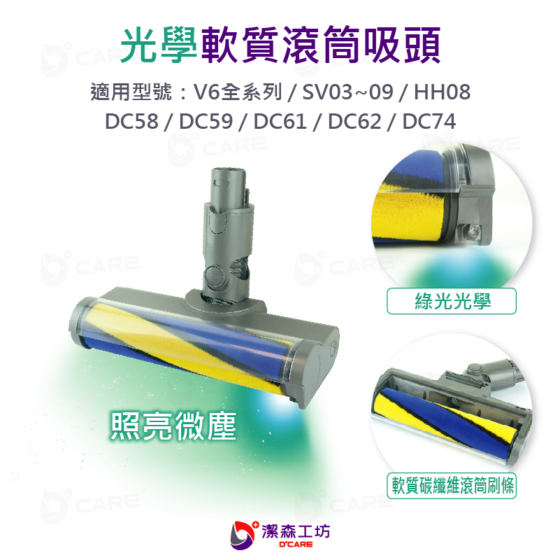 電商限定(副廠) Dyson光學電動吸頭 V6 V7 V8 V10 V11 V12 V15