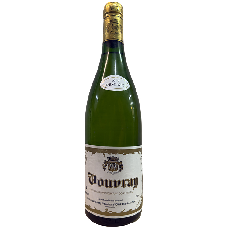 Huguet Pinon Vouvray Demi Sec 1989