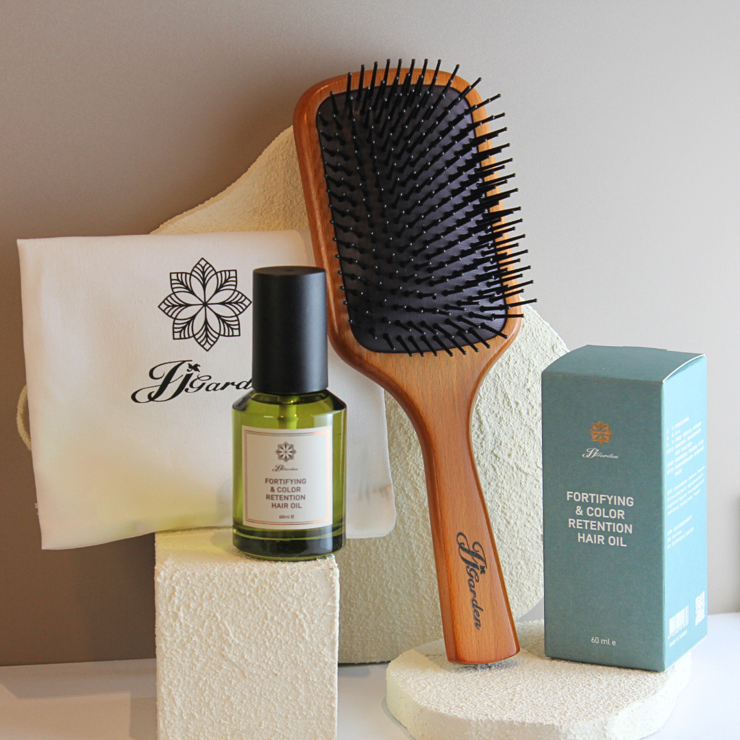 品牌氣墊梳+護色護髮油