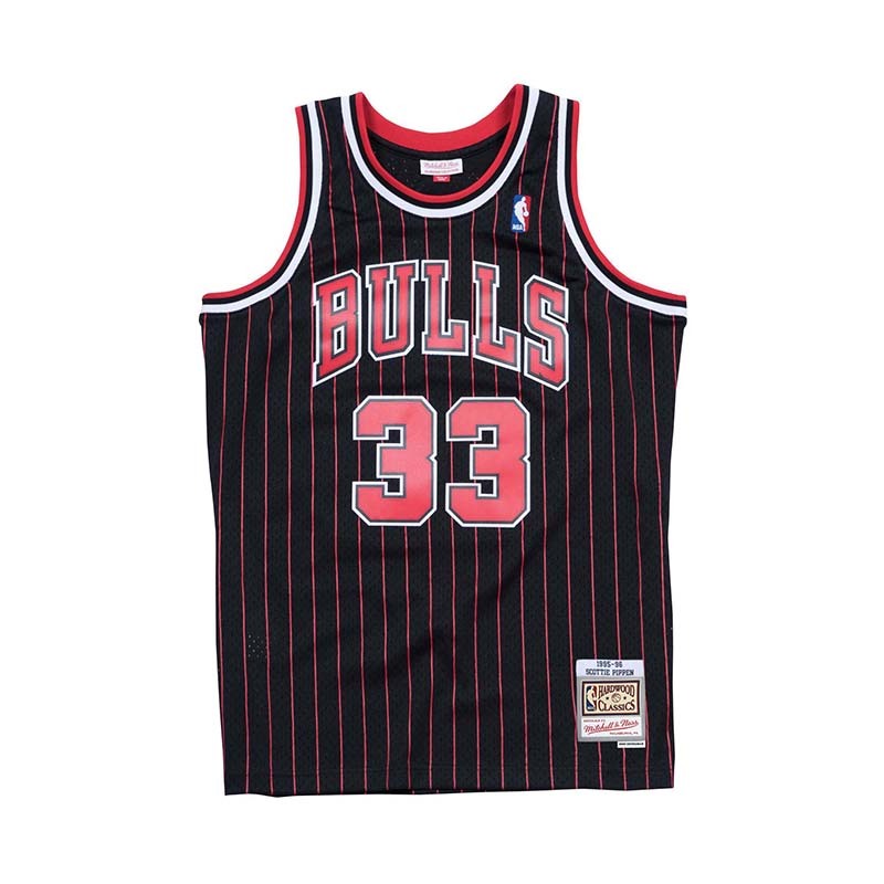 Mitchell & Ness NBA 球迷版球衣 SCOTTIE PIPPEN #33 CB 1995-96 ALT 球衣 黑 MNSWJ-G202AJ [台灣現貨]