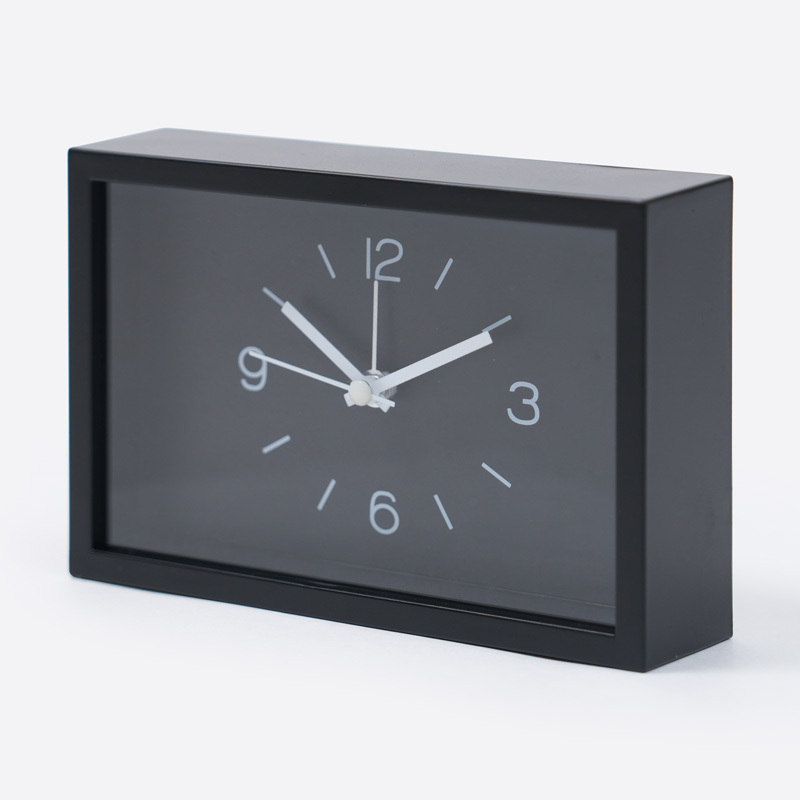 SP 方形電池式鬧鐘/黑