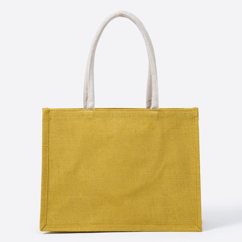 SP A4麻布手提袋/黃 36x28x16cm