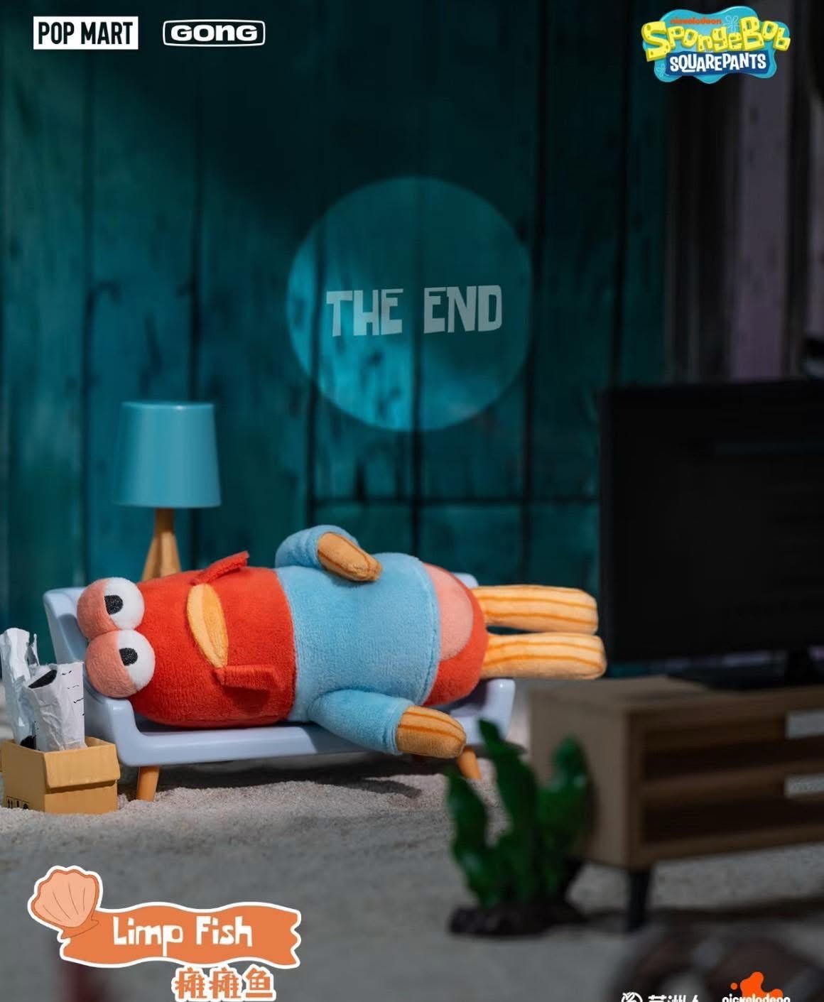 POPMART 泡泡瑪特 海綿寶寶比奇堡的居民 搞怪絨毛吊飾盲盒