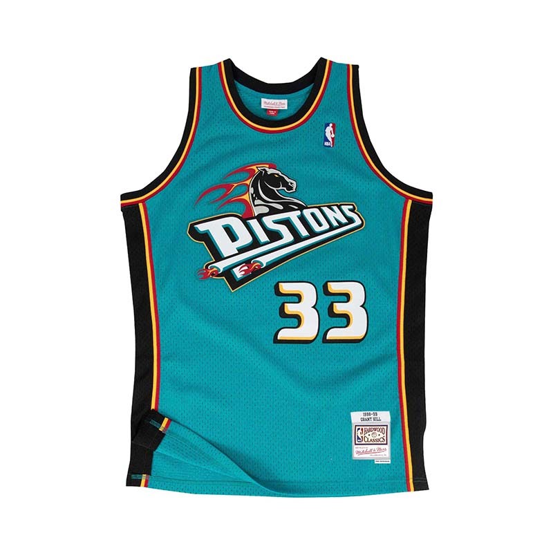 Mitchell & Ness NBA 球迷版球衣GRANT HILL#33 DP 1998-99 ROAD 球衣 綠 MNSWJ-G269HT [台灣現貨]