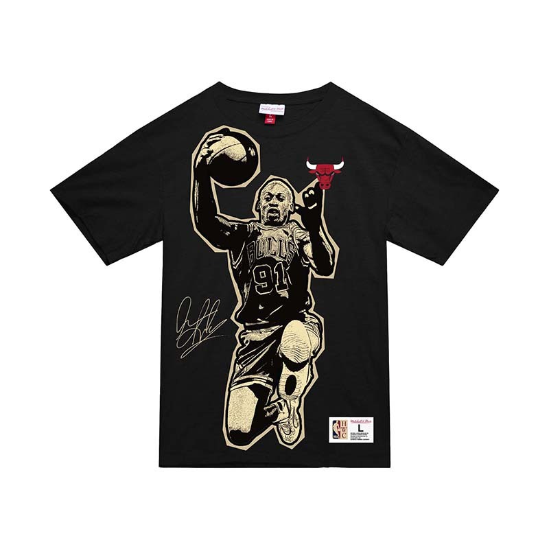 Mitchell & Ness Blockbuster Tee Dennis Rodman 黑色 短袖 MN25ATS19A [台灣現貨]