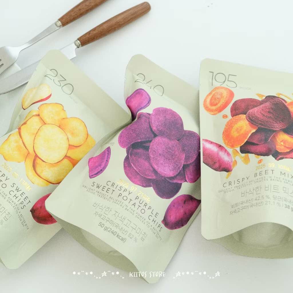 現貨 韓國 Olive young Delight Project 韓國零食  地瓜 紫薯 蔬果 零食 薯片 脆片 零食