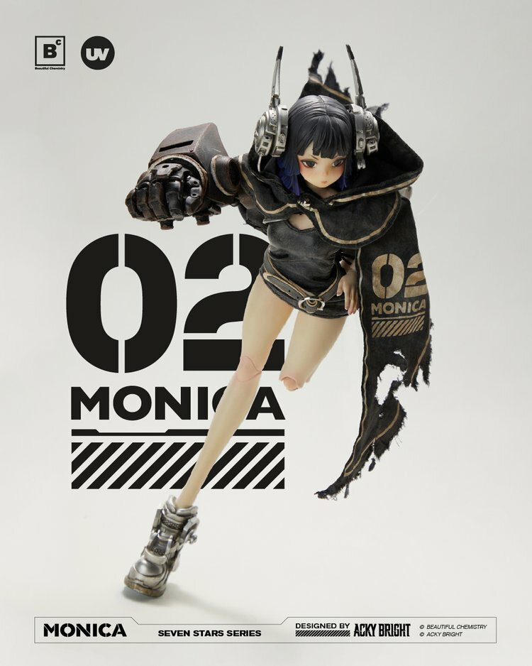 Beautiful Chemistry x Acky Bright：1/6 Seven Stars系列 - 02號Monica 可動人偶