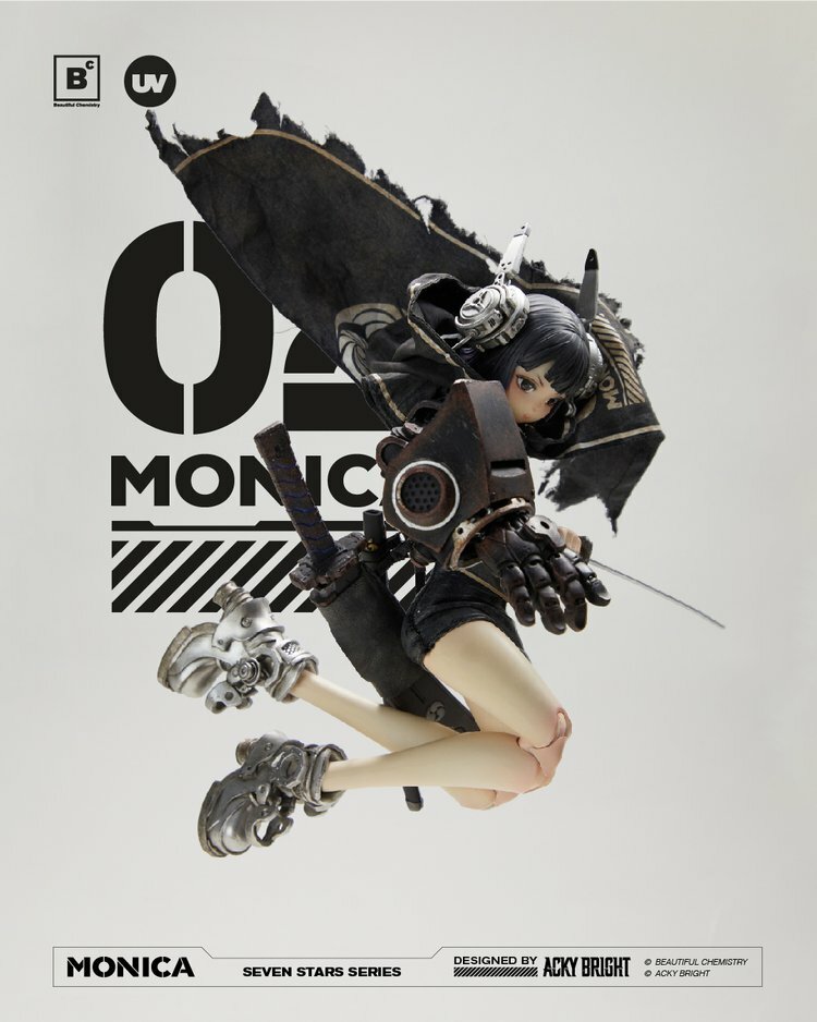 Beautiful Chemistry x Acky Bright：1/6 Seven Stars系列 - 02號Monica 可動人偶