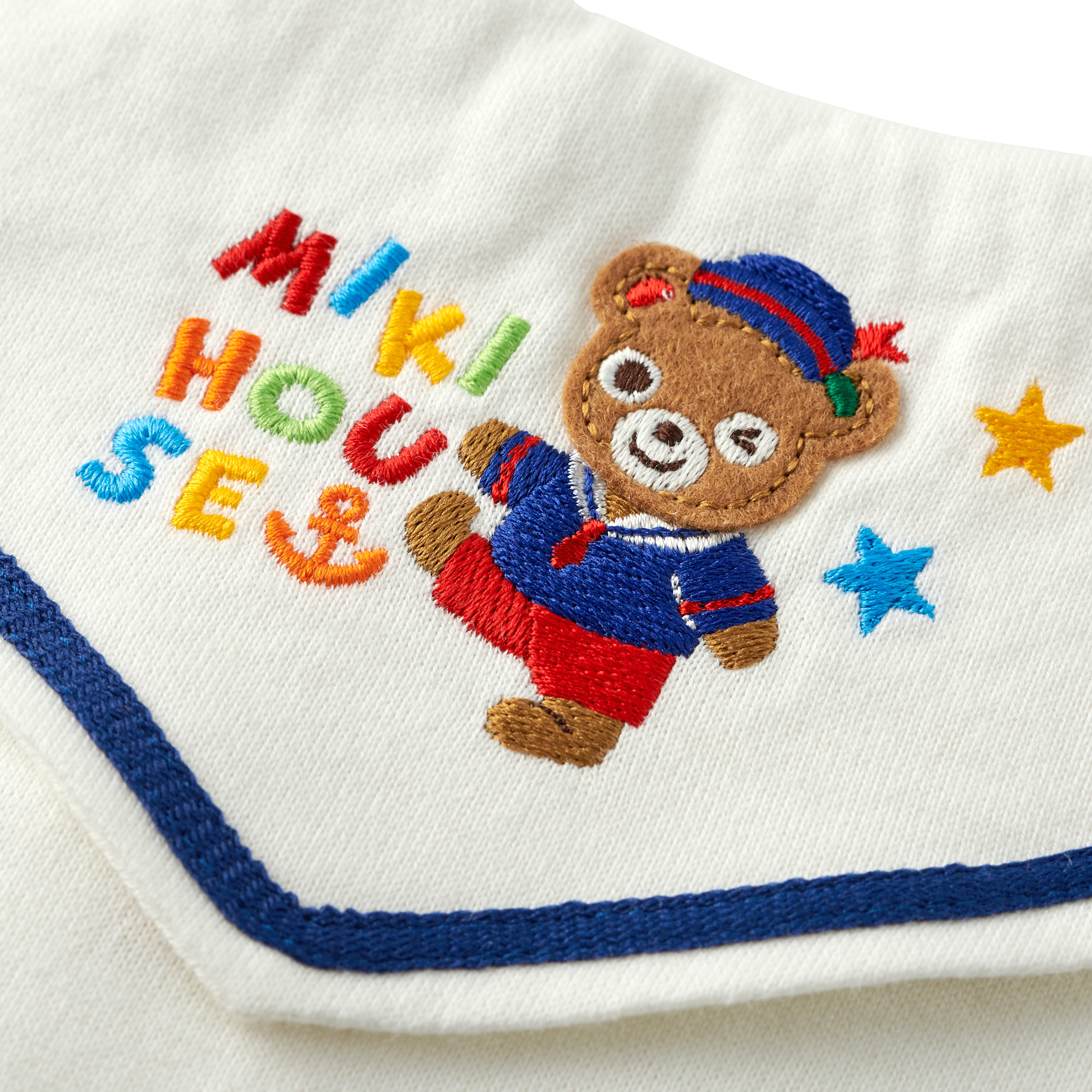 普奇熊海軍領短袖POLO衫-白