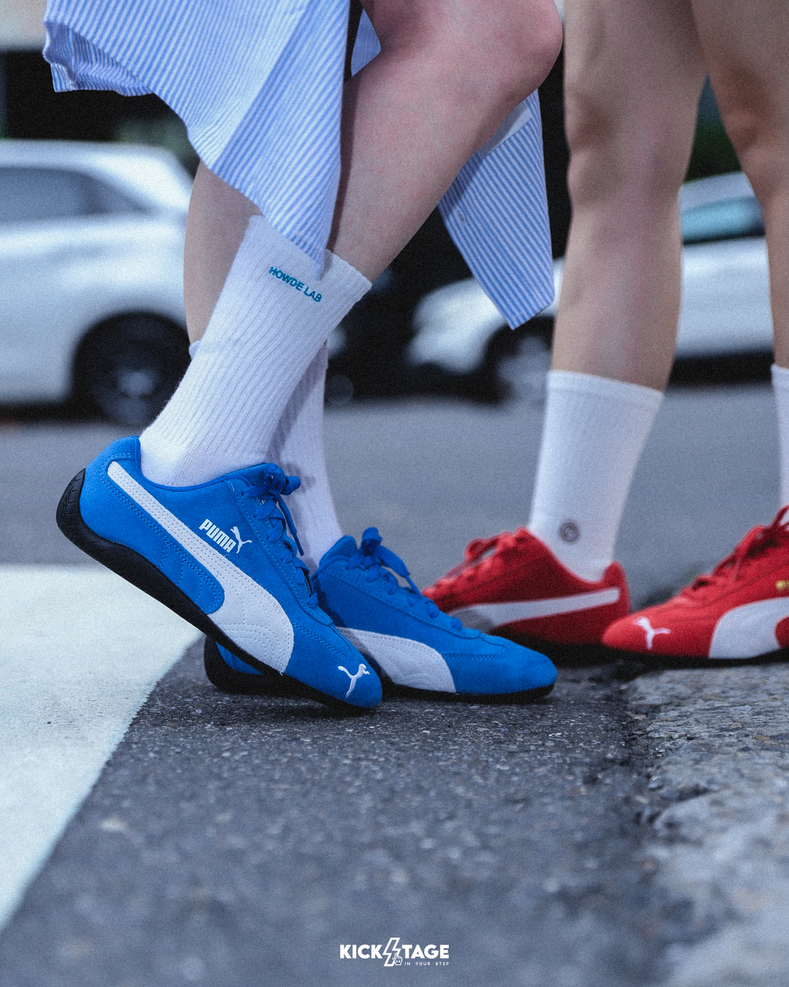 男女鞋 PUMA Speedcat OG 寶藍 Rosé朴彩英代言同款 麂皮 復古 休閒 賽車鞋【398846-18】