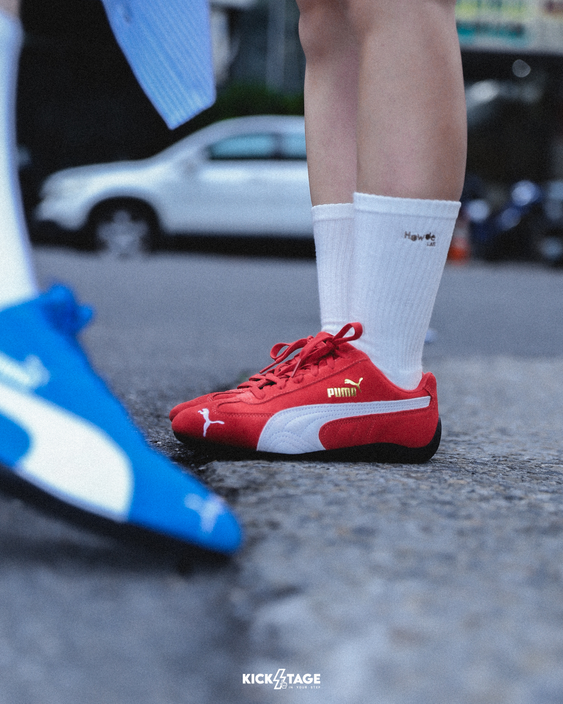 男女鞋 PUMA Speedcat OG 紅 Rosé朴彩英代言同款 麂皮 復古 休閒 賽車鞋【398846-02】