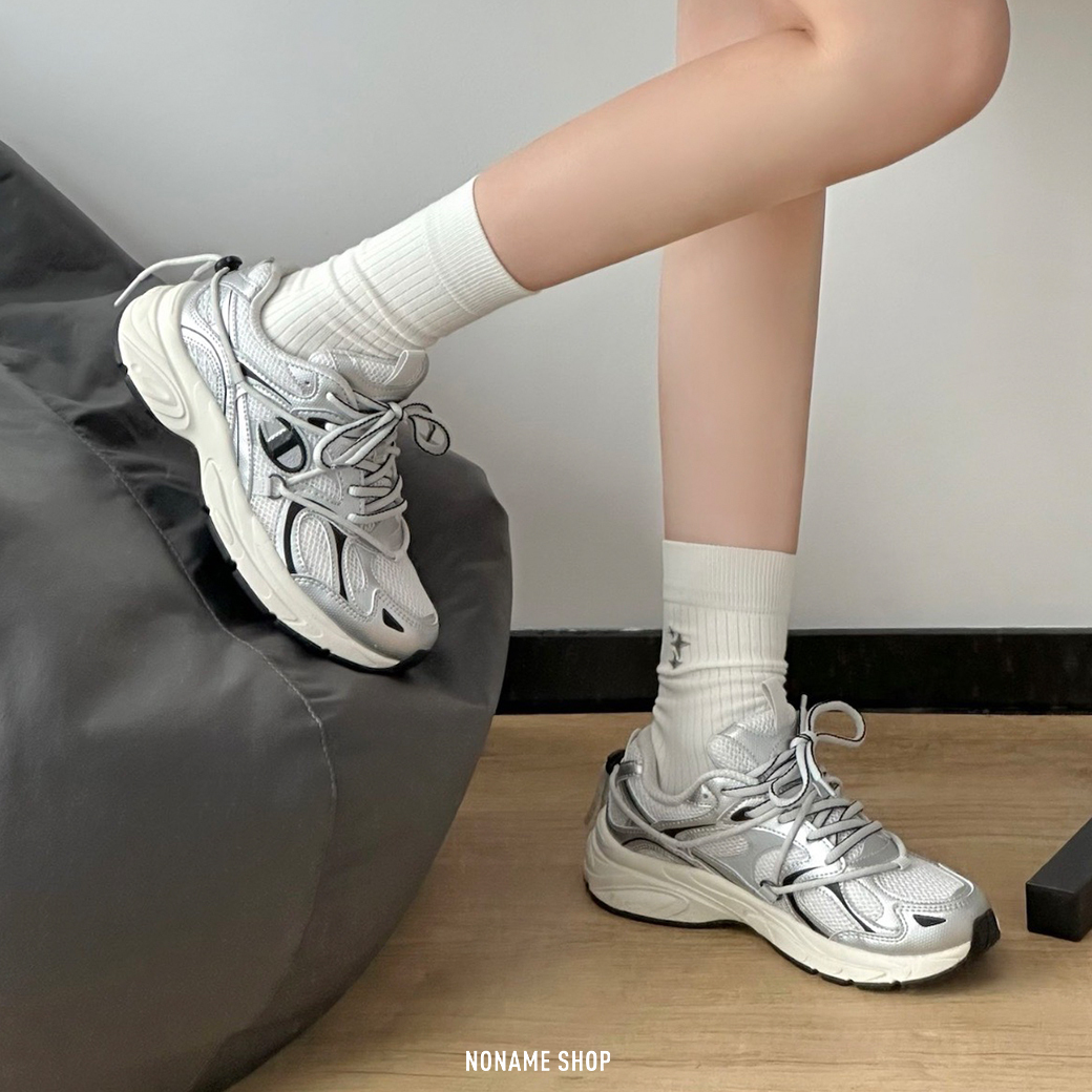 CHAMPION 復古 千禧 Y2K 輕便 跑步鞋 液態銀 (男/女同款)