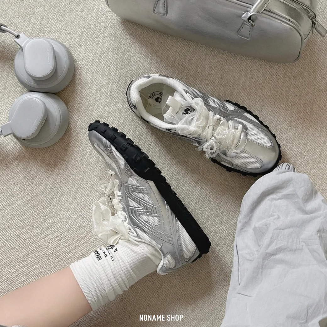 CAMEL 復古 流光 白銀 德訓鞋 (女款)