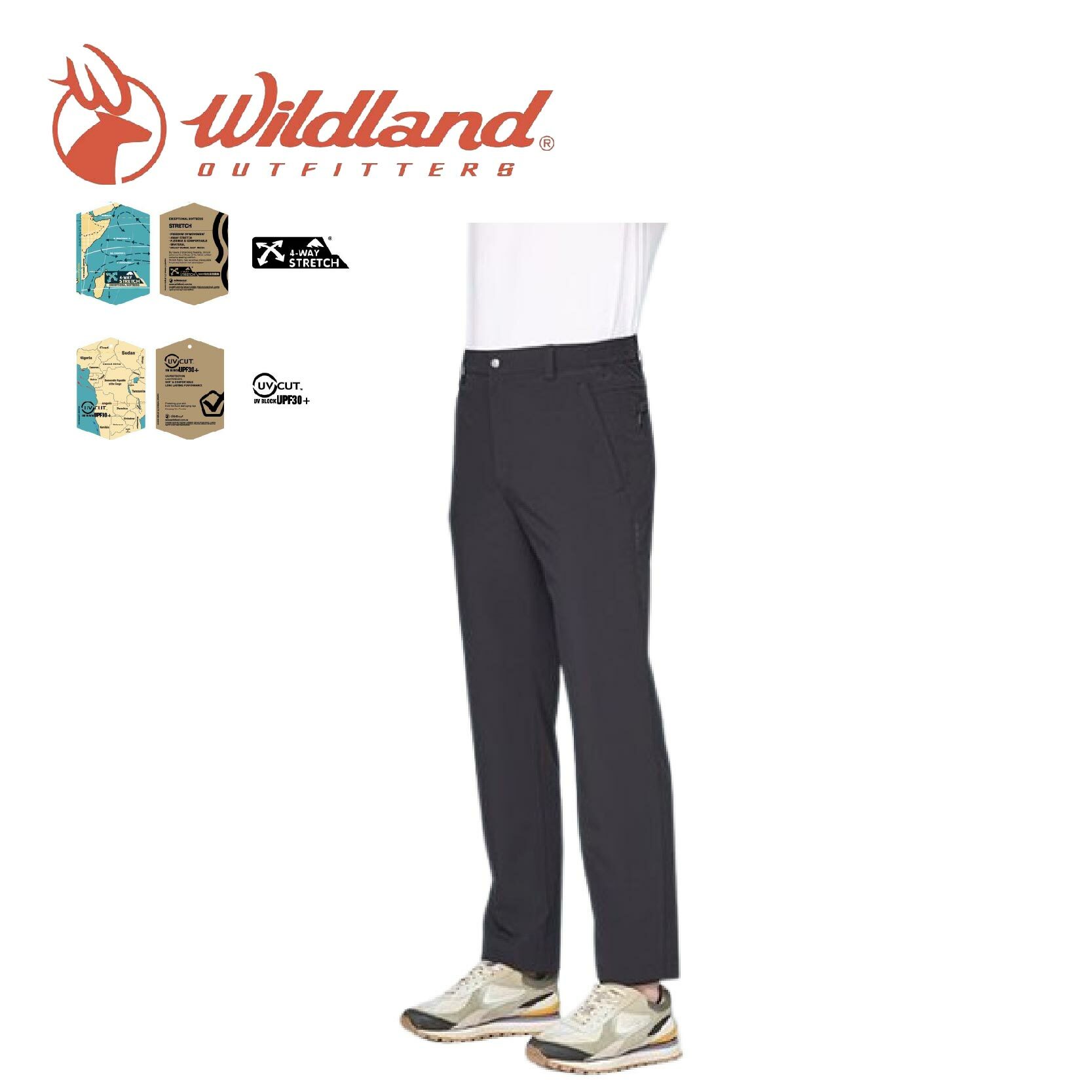 Wildland 荒野 男CORDURA涼感耐磨機能褲 休閒/登山/健行/耐磨/涼感 21WB31320