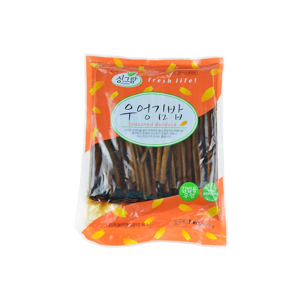 【BK SHOP】韓國醃漬牛蒡(飯捲用)1KG(營業用)