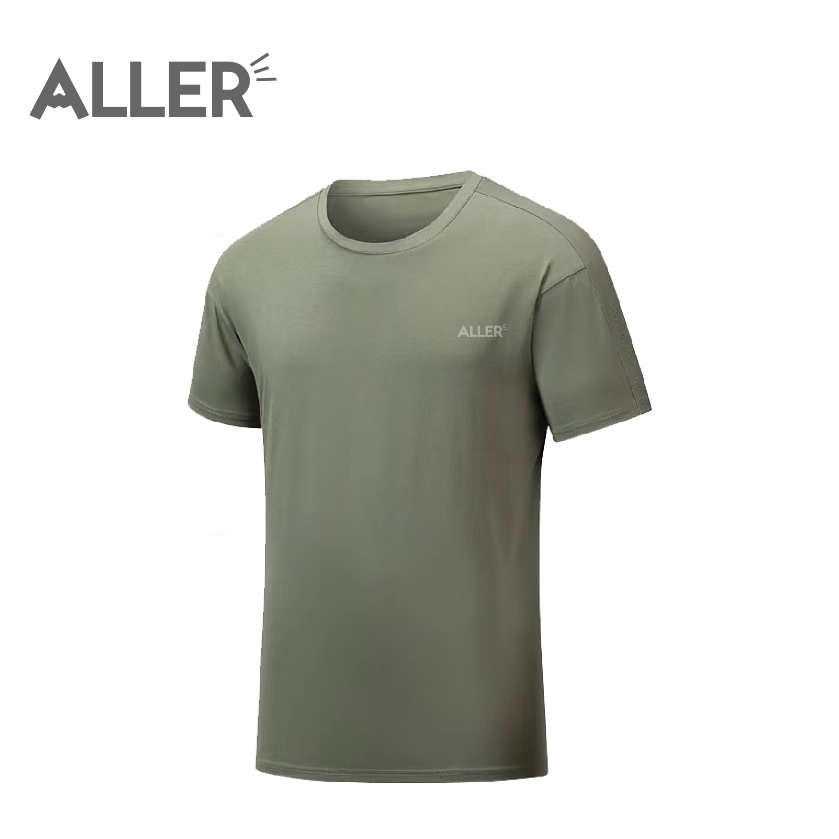 ALLER 親膚仿棉感排汗上衣 男款 (3色) 素色/排汗透氣/快乾/登山休閒 10AL8230