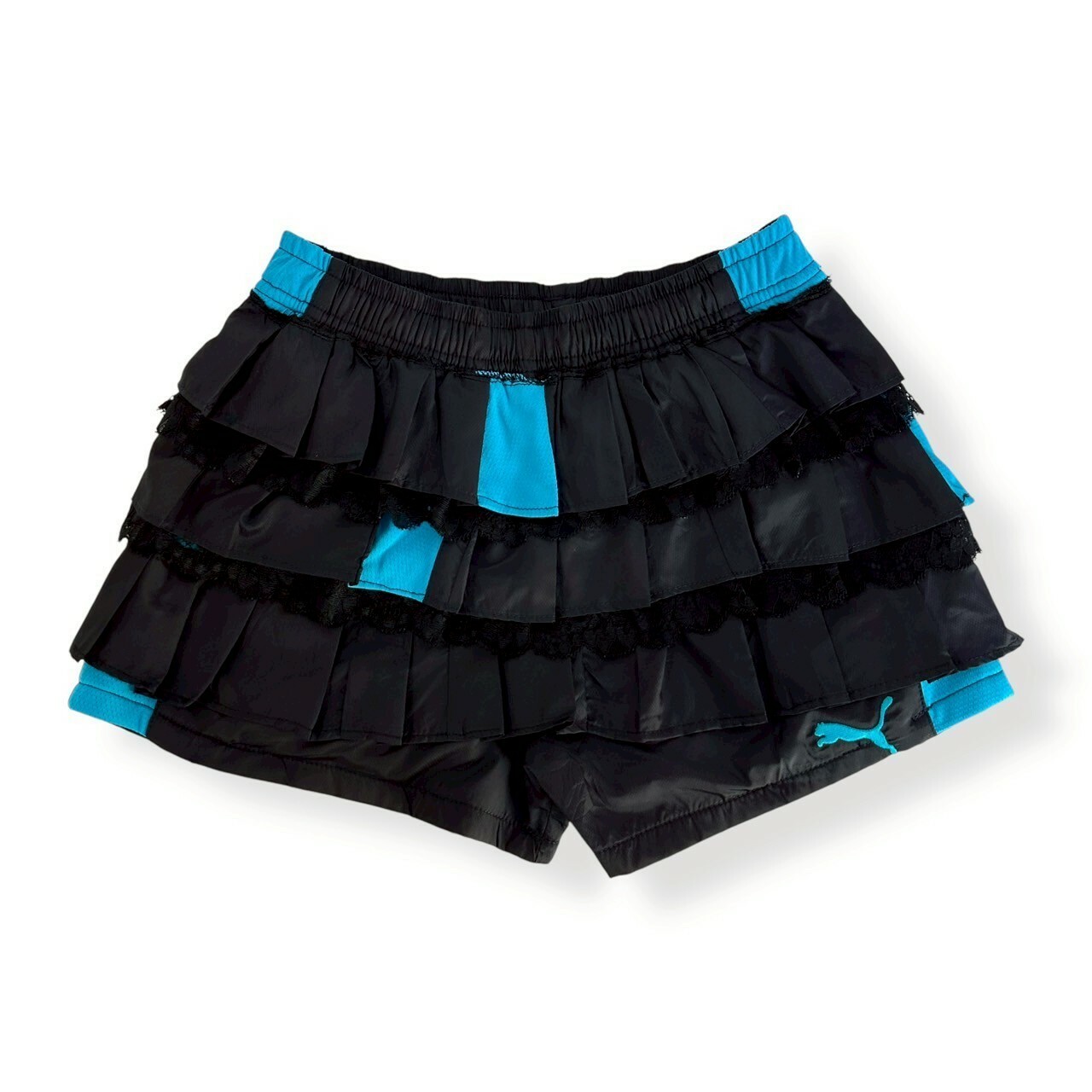 JUSTME - 【現貨一件】泰國復古Remake Lace 邊蛋糕裙褲 JM019