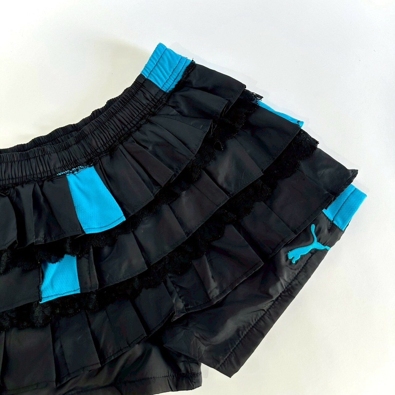 JUSTME - 【現貨一件】泰國復古Remake Lace 邊蛋糕裙褲 JM019