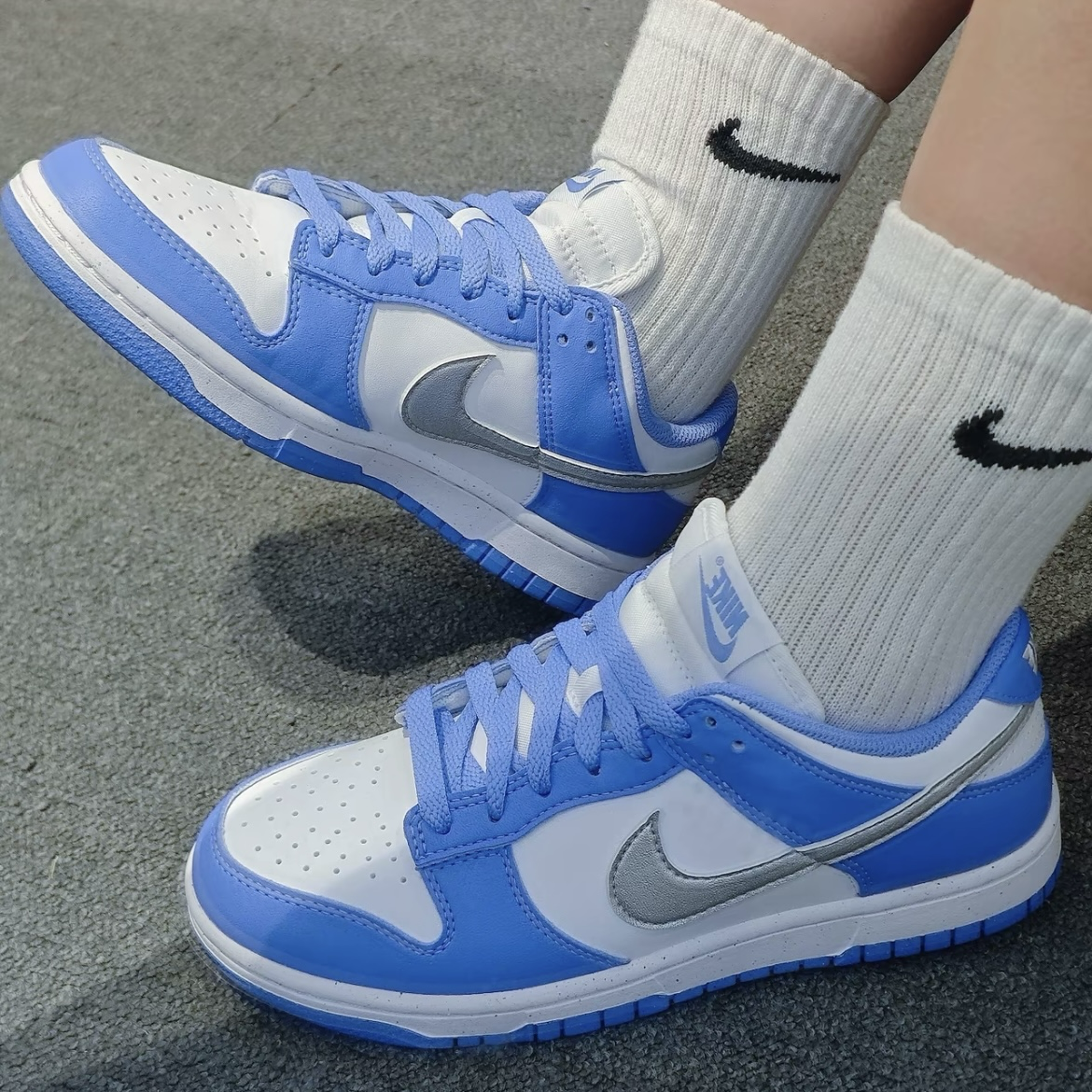 Nike Dunk Low Next Nature Royal Pulse 北卡藍 銀勾 女鞋 低筒休閒鞋