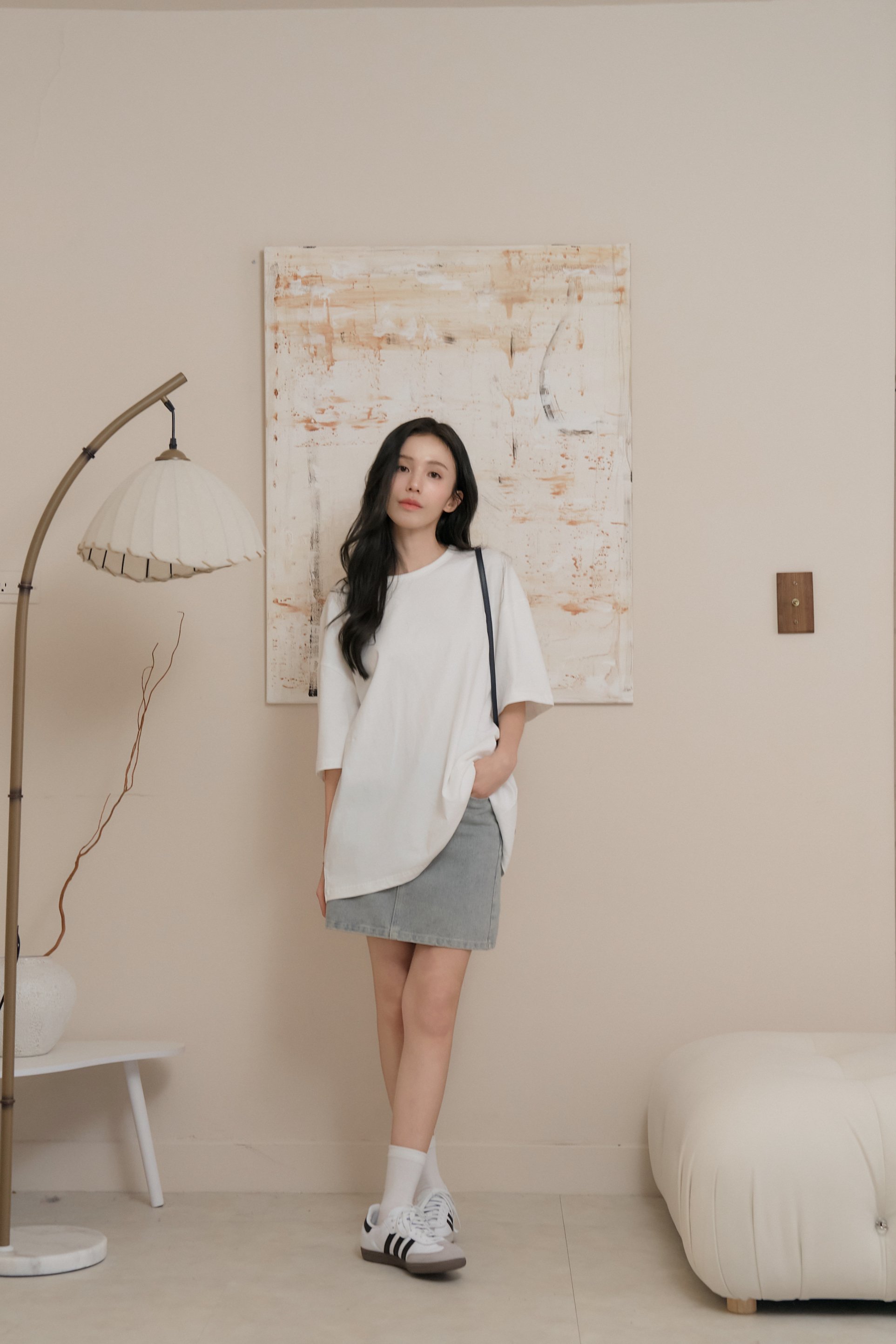 Gmade/Unisex寬鬆自在純棉T-shirt-白