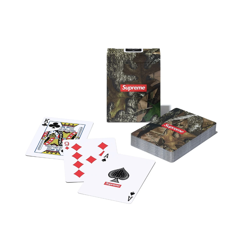 -(C05)-SUPREME CAMO PLAYING CARDS 落葉迷彩 撲克牌-SS25A88