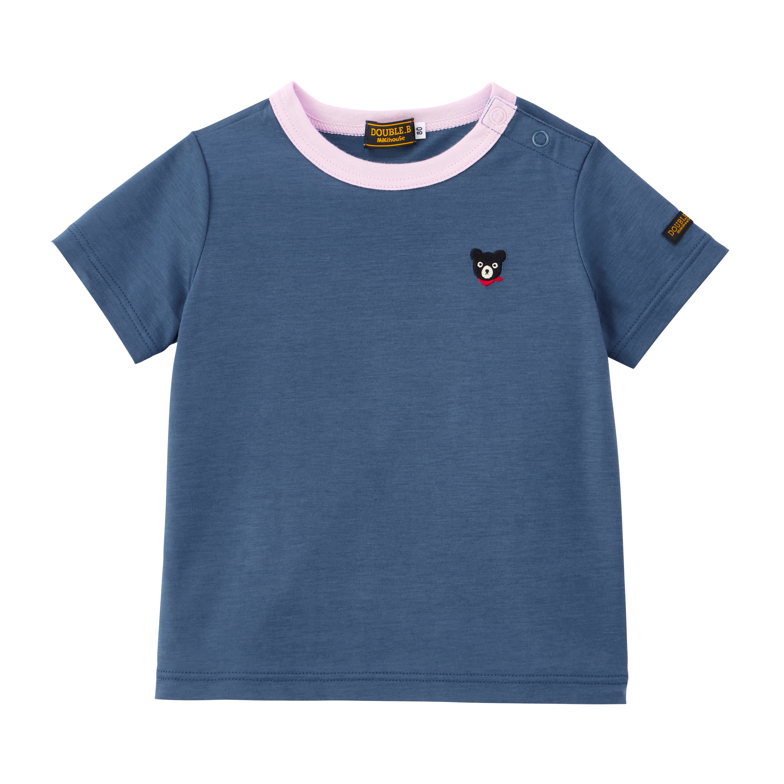 DOUBLE_B D-Basic系列涼感短袖T恤-藏藍