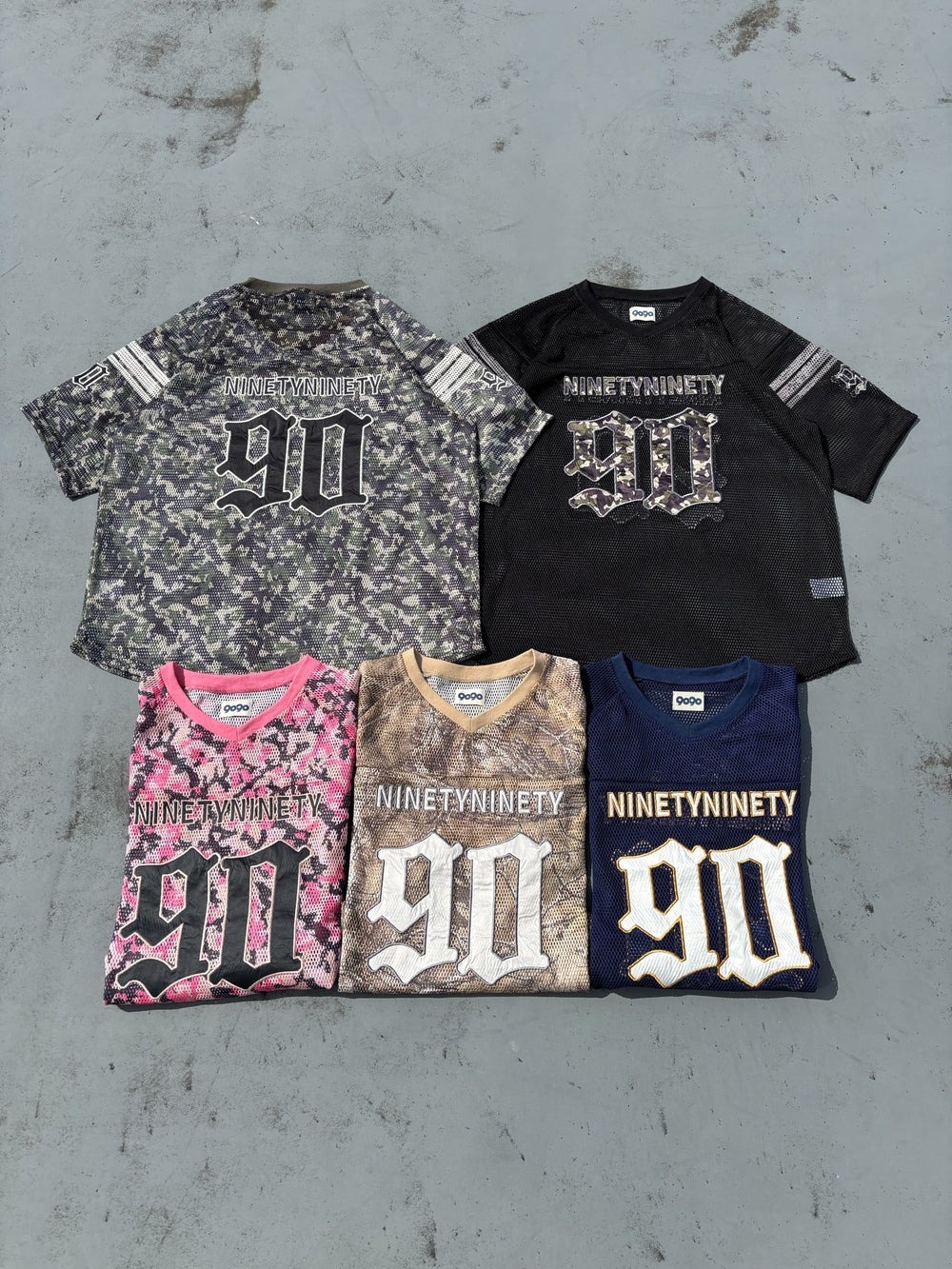 2025SS 9090 Nunbering Mesh Jersey 限量 迷彩 字體 球衣 短袖 短T 現貨 NN1946