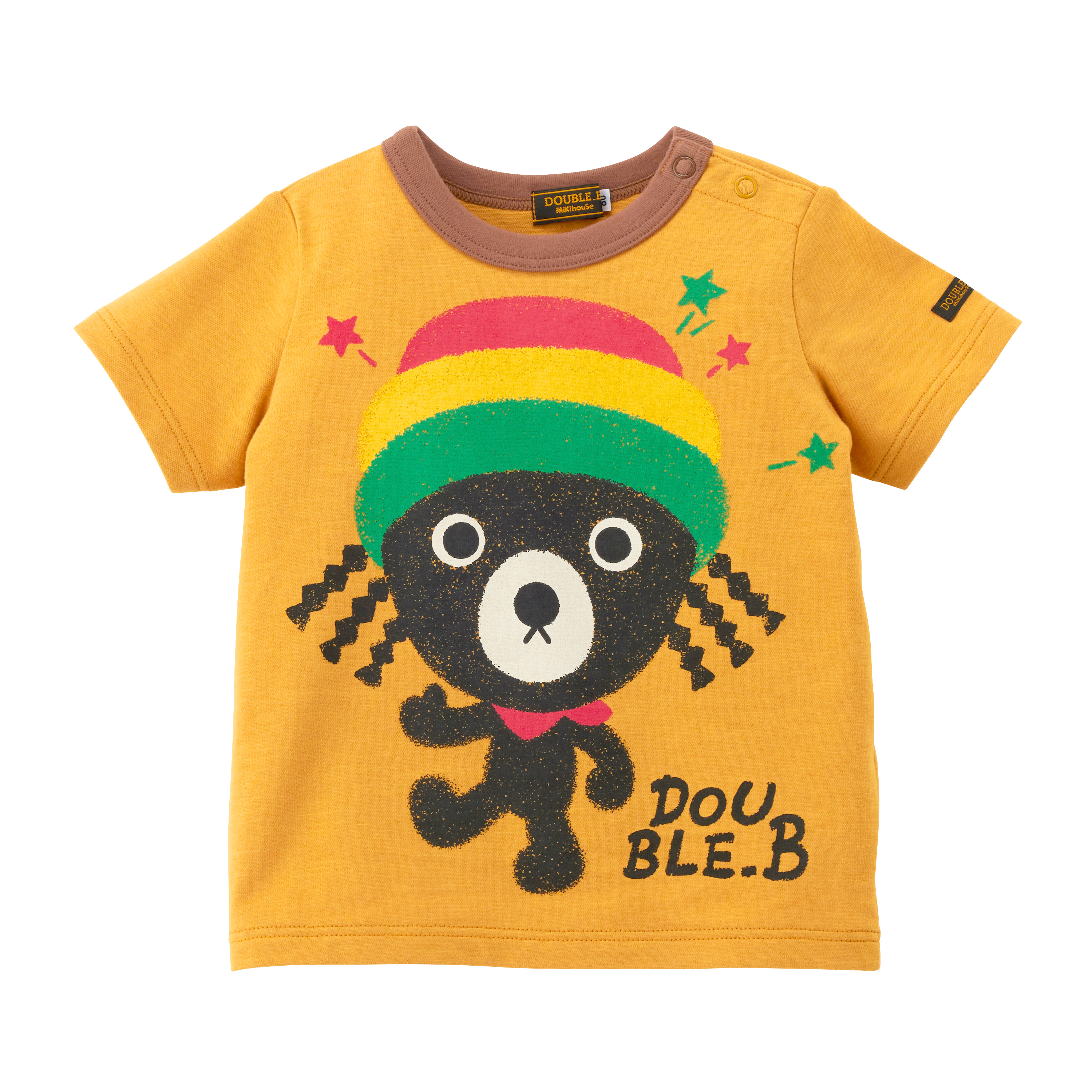 DOUBLE_B 全明星夢想印花短袖T恤-芥末
