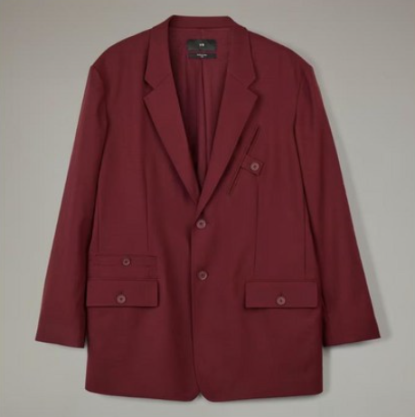 【 Y-3 SP UNI BLAZER 西裝外套 - 酒紅 】
