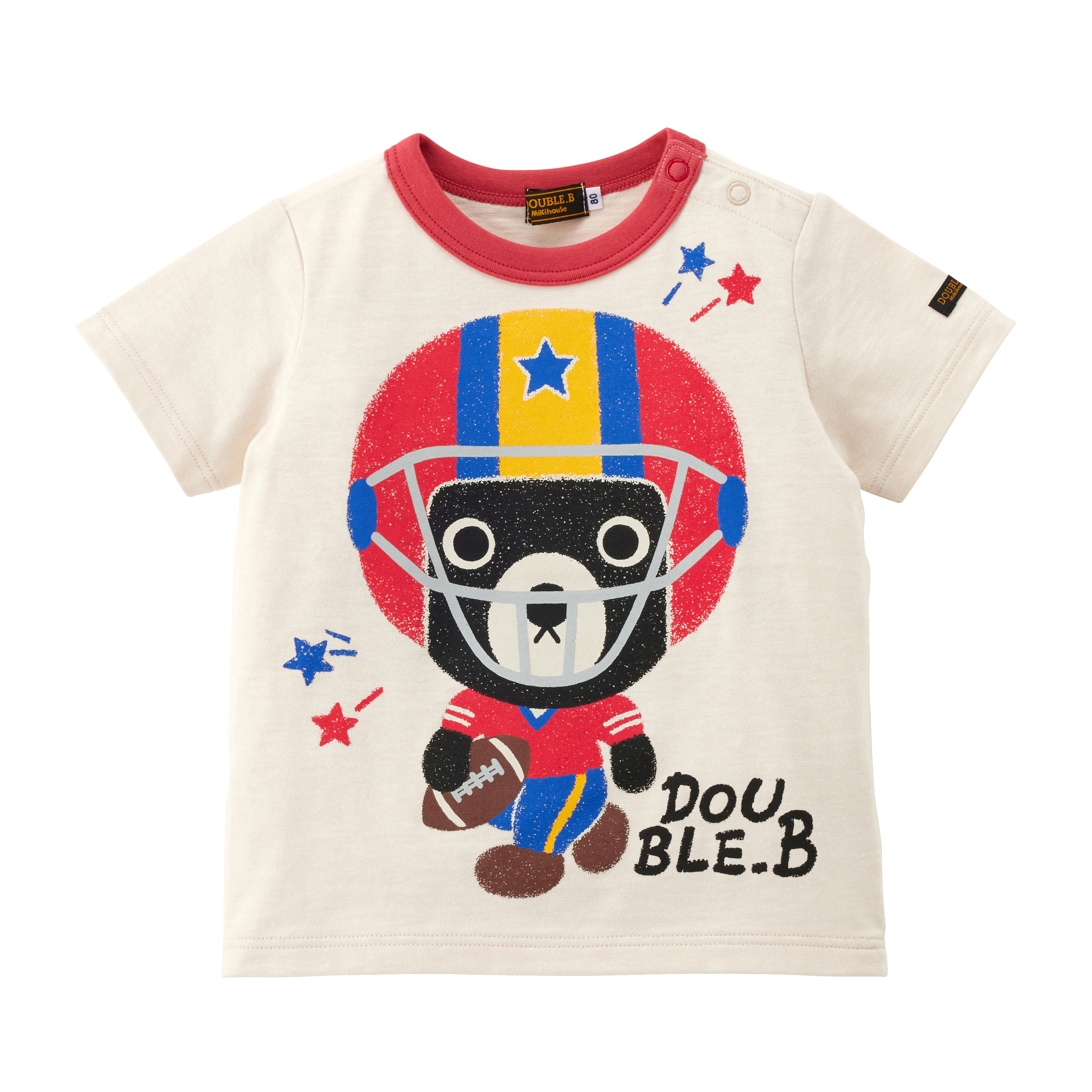 DOUBLE_B 全明星夢想印花短袖T恤-象牙