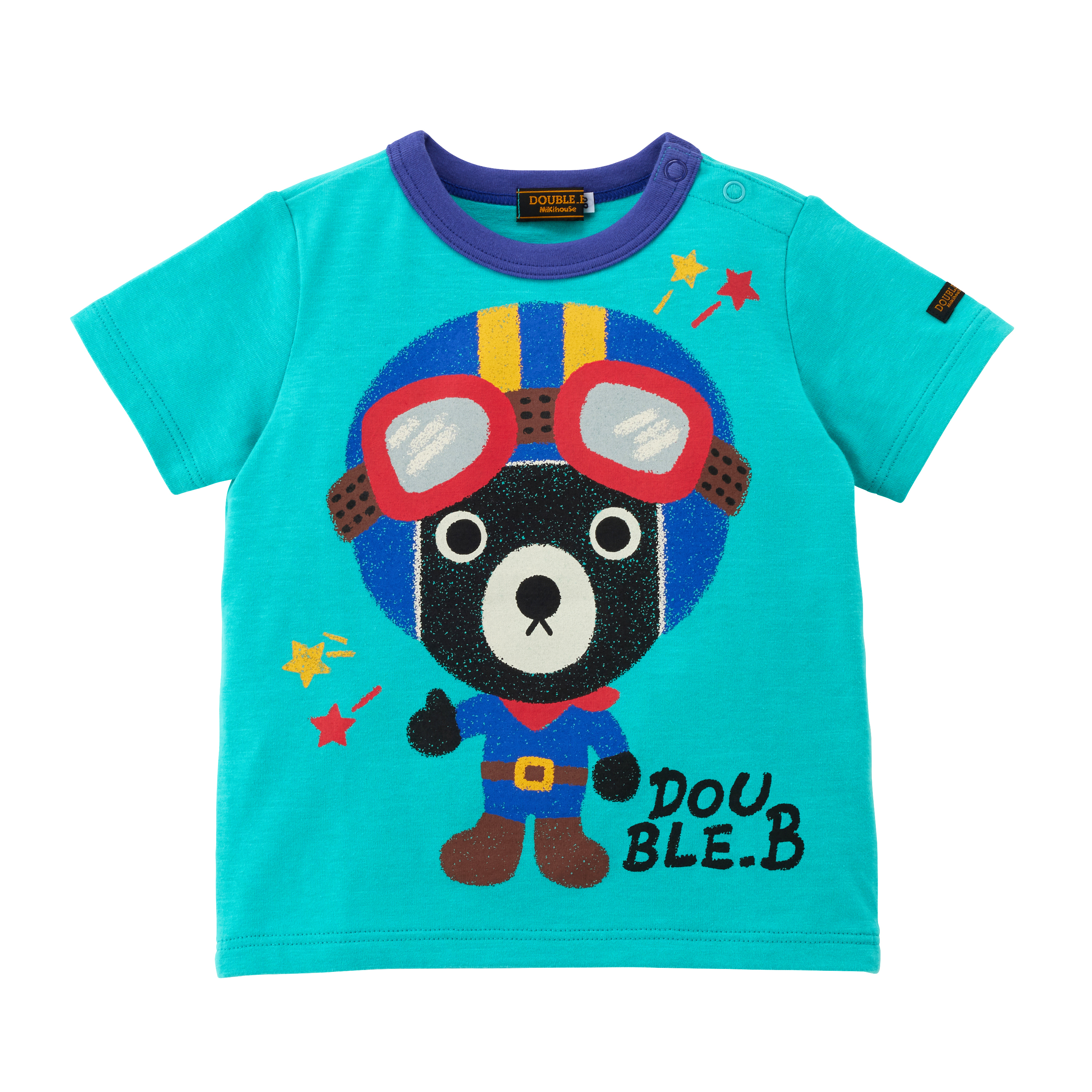 DOUBLE_B 全明星夢想印花短袖T恤-暗綠