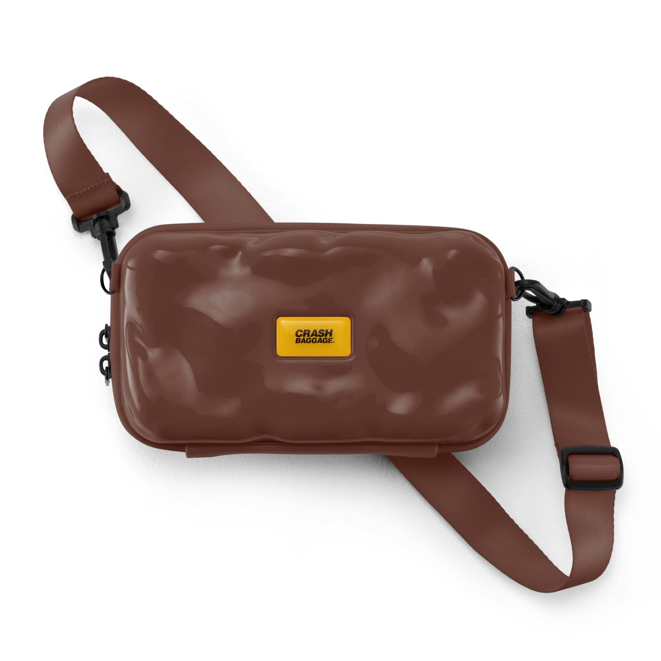 Crash Baggage TOT Hard Case 斜揹收納包 - 朱古力色